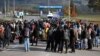 Мігранти зіштовхуються з блокадою поліції на кордоні з Хорватією. Боснія і Герцеговина, жовтень 2018 року