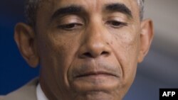 U.S. - President Barack Obama holds a press conference in the Brady Press Briefing Room at the White House in Washington, DC, August 28, 2014