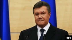Украинаның бұрынғы президенті Виктор Янукович. Дондағы Ростов, 11 наурыз 2014 жыл.
