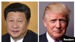 Кинескиот претседател Си Џинпинг и американскиот претседател Доналд Трамп 