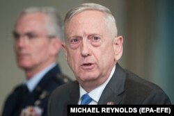 U.S. Defense Secretary Jim Mattis (file photo)