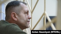 Український активіст Володимир Балух під час засідання Роздольненського суду в Криму, 7 листопада 2017 року