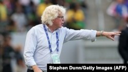 This photo shows Winfried Schäfer who was head coach of Jamaica in 2015 before joining Iran's Esteqlal.