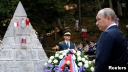 Vladimir Putin na komemoraciji na Vršiču, Slovenija, 30. srpnja 2016.