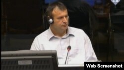Srećko Aćimović svjedoči na suđenju Ratku Mladiću, 25. lipanj 2013.