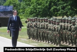 Vucic's Progressive Party used its supermajority in the Serbian parliament to allocate an additional 40 percent, beyond what lawmakers had originally proposed, for defense spending.