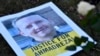 A flyer during a protest outside the Iranian embassy in Brussels for Ahmadreza Djalali, an Iranian academic detained in Tehran for nearly a year and reportedly sentenced to death for espionage, February 13, 2017