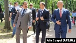 Ziua Europei la Chișinău, ambasadorul UE Peter Michalko, speakerul Andrian Candu, premierul Pavel Filip, 15 mai 2018