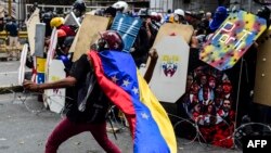 Ліпень 2017 году. Пратэсты на вуліцах Каракасу.