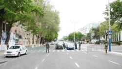 Улица в Ташкенте. Июнь 2020 года.