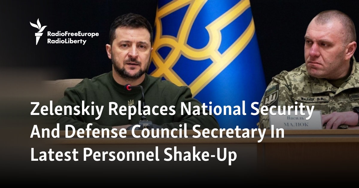 Zelenskiy Replaces National Security And Defense Council Secretary In