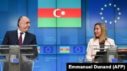 Xarici işlər naziri E.Məmmədyarov və Avropa İttifaqının xarici siyasət və təhlükəsizlik məsələləri üzrə ali nümayəndəsi F.Moqerini