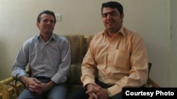اسماعیل عبدی (سمت راست تصویر) و جعفر عظیم‌زاده