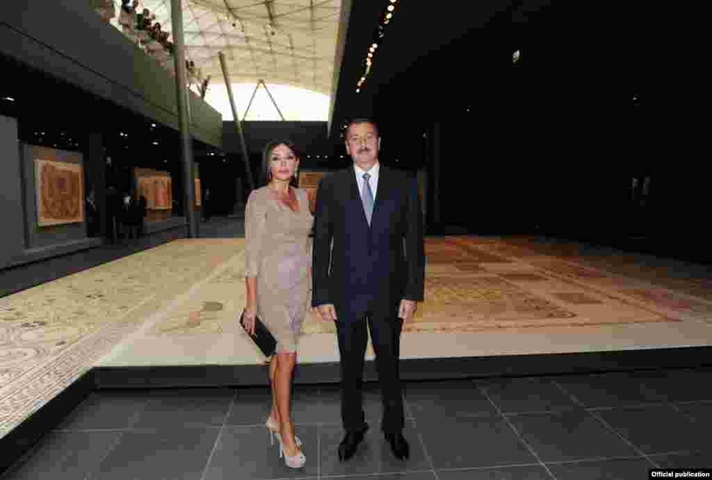 Azerbaijan. Baku. Ilham Aliyev attended the opening ceremony of the new halls dedicated to Islamic art in Louvre museum of Paris 