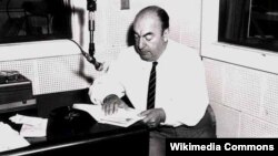 Чилийский поэт Пабло Неруда в Библиотеке конгресса США. 1966 год.