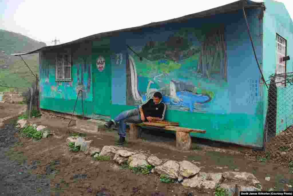 An ethnic Azeri in the village of Khodjurni, neighboring Tsopi. There, the numbers are reversed, with ethnic Armenians making up 80 percent of the population, and ethnic Azeris in the minority.
