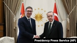 Predsednici Turske i Srbije - Redžep Tajip Erdoan i Aleksandar Vučić