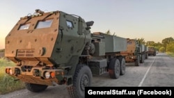 Американські реактивні системи залпового вогню HIMARS. Запорізький напрямок. Фото Генштабу ЗСУ, оприлюднене 4 липня 2022 року