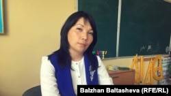 Дина Бердыкожа, учитель школы «Алтын ауыл» города Каскелен. Алматинская область, 30 сентября 2015 года.