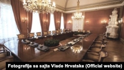 Sala u kojoj se održavaju sjednice Vlade Republike Hrvatske