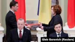 Президент Украины Владимир Зеленский и президент Турции Реджеп Таип Эрдоган. Киев, 3 февраля 2020 года
