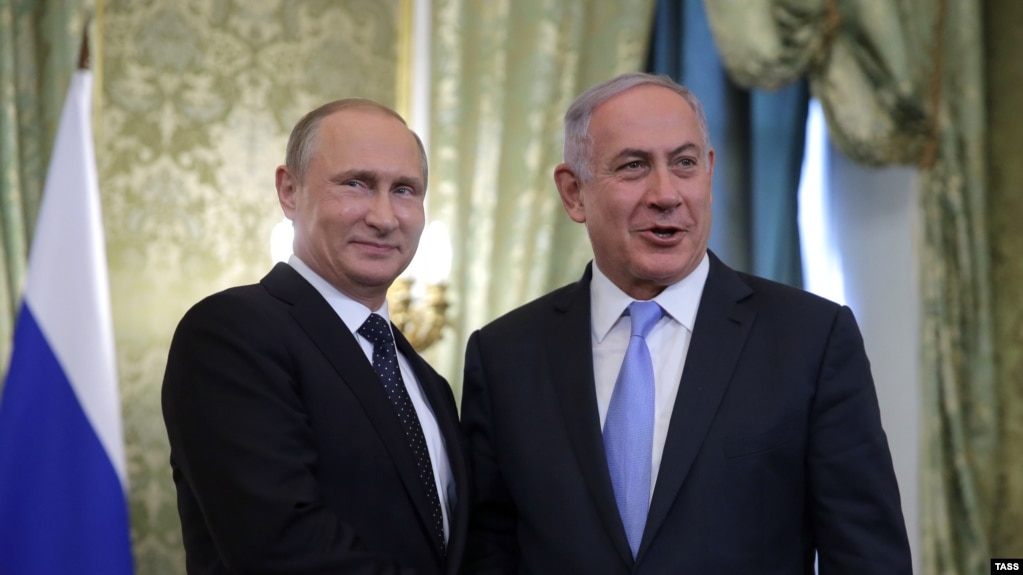 Image result for putin and netanyahu moscow