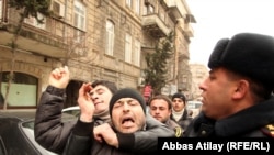 Young Azeri Protesters Take To Streets