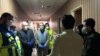 Iranian Health Minister visits quarantine students returning from China. February 6, 2020. 