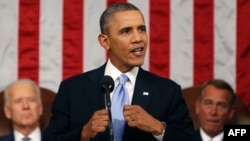 U.S. President Barack Obama delivers his State of the Union address on Capitol Hill in Washington on January 28.