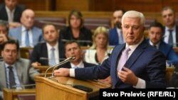 Duško Marković, premijer Crne Gore u Skupštini Crne Gore 