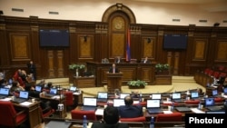 Специальное заседание парламента Армении по вопросу избрания премьер-министра. Ереван, 1 ноября 2018 года.
