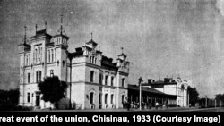 Gara din Chișinău. (Foto: Gh. V. Andronachi, Albumul Basarabiei în jurul marelui eveniment al unirii, Chișinău, 1933)