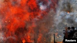 Столкновения в Венесуэле во время выборов в «Конституционную ассамблею». Каракас, 30 июля 2017 года.