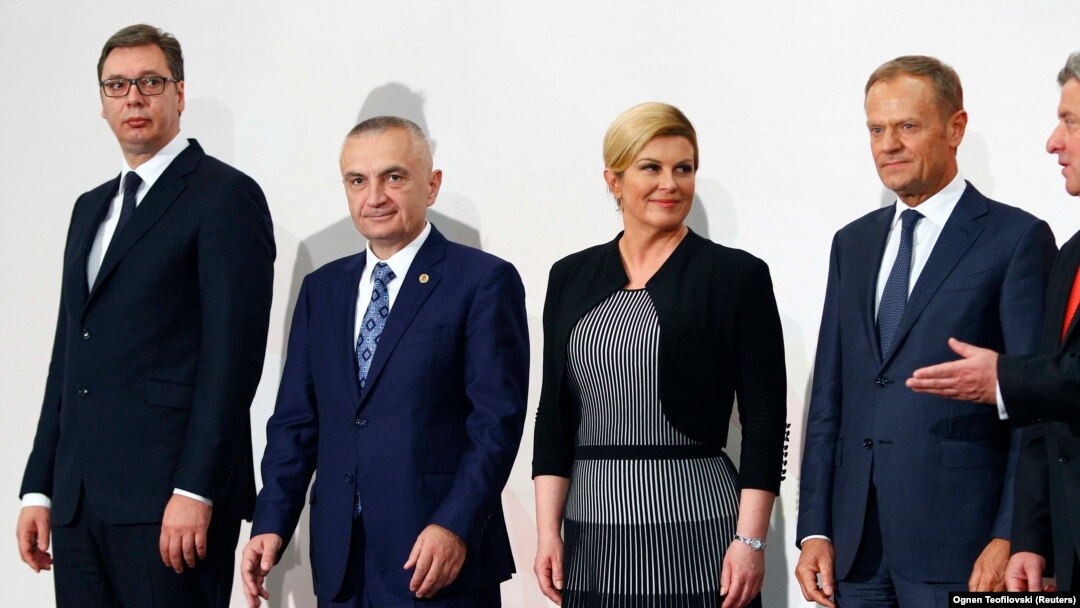 Aleksandar Vučić, Iljir Meta, Kolinda Grabar-Kitarović, Donald Tusk i Đorđe Ivanov