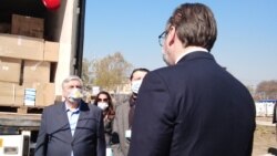 Predsednik Srbije Aleksandar Vučić u Nišu, 10 april 2020.