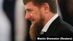 Claims by Chechen leader Ramzan Kadyrov (above) that the men apprehended in Tsotsin-Yurt were planning an attack on Khankala on instructions from Islamic State have been called into question.