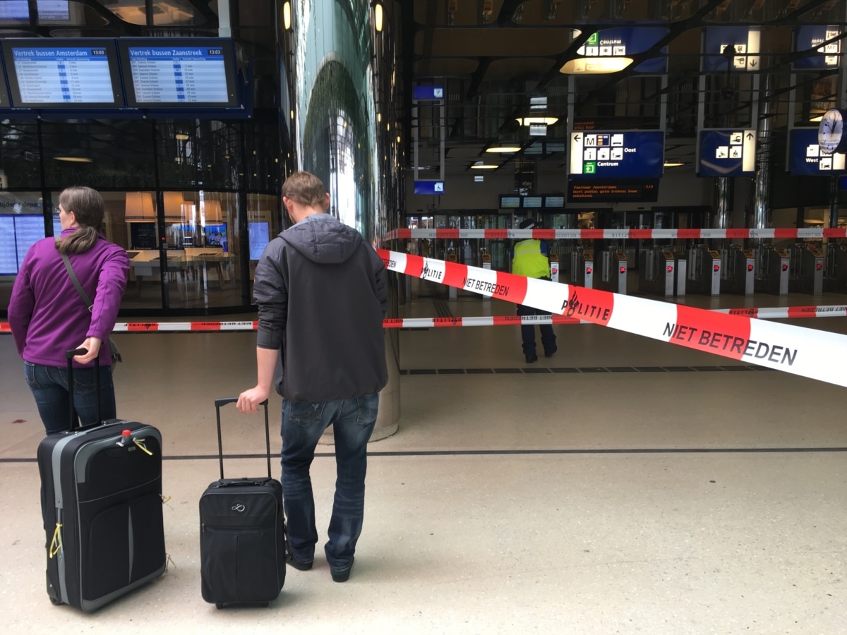 Illustrative photo. A train station in Amsterdam halted operations in 2018 after a knife attack that injured two people.