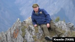 Russian President Vladimir Putin is shown spending his vacation in the Siberian taiga on October 7.