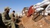 Syrian rebel-fighters from the National Liberation Front in Idlib Province.