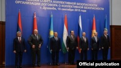 Таджикистан - Участники саммита ОДКБ в душанбе, 15 сентября 2015 г.