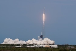 The SpaceX Falcon 9 rocket carrying Hurley and Behnken lifts off on May 30 to the International Space Station.