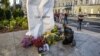 Меморіал вбитому журналісту Павлу Шеремету, встановлений у Києві 20 липня 2020 року