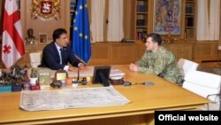 Михаил Саакашвили и Гиги Каландадзе, 2012 год