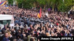 Protest u prestonici Jermenije - Jerevanu