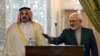 کنفرانس خبری محمد جواد ظریف و خالد بن محمد العطیه وزیران خارجه ایران و قطر در تهران
