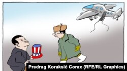 Karikatura Predraga Koraksića Coraxa