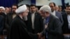 Iranian president Hassan Rouhani meeting with Mohammad Reza Aref and other reformists. File photo