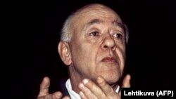 Eugène Ionesco la Helsinki, mai 1975(foto AFP/Lehtikuva)