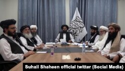 شماری از اعضای دفتر سیاسی گروه طالبان 