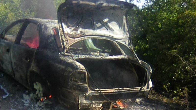 В Бахчисарайском районе горящая машина спровоцировала лесной пожар – спасатели
